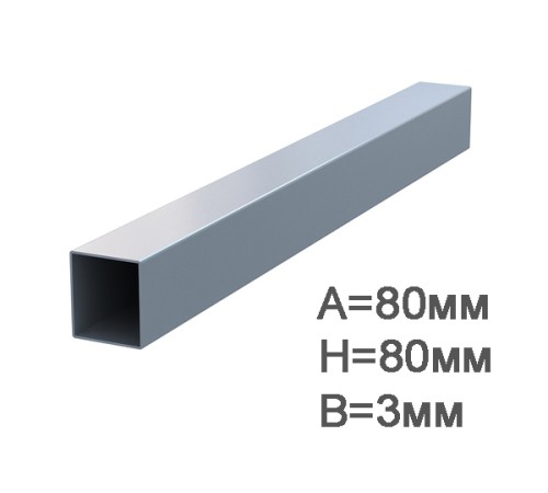 Профильная труба 80х80х3мм